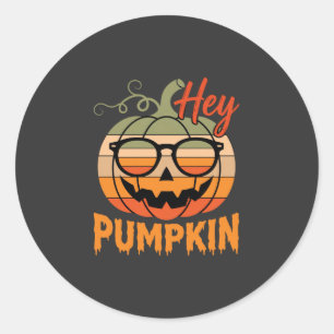 Adesivo Óculos de Sol Hey Pumpkin Retro de Halloween