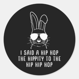 Adesivo Óculos de sol legais de Hip-hop Coelho Presente de
