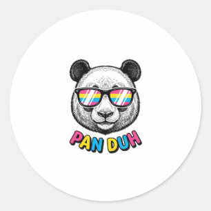Adesivo Óculos de Sol Panda Divertido Camisa de Gravura Vi