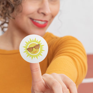 Adesivo Óculos de sol Vestindo sol