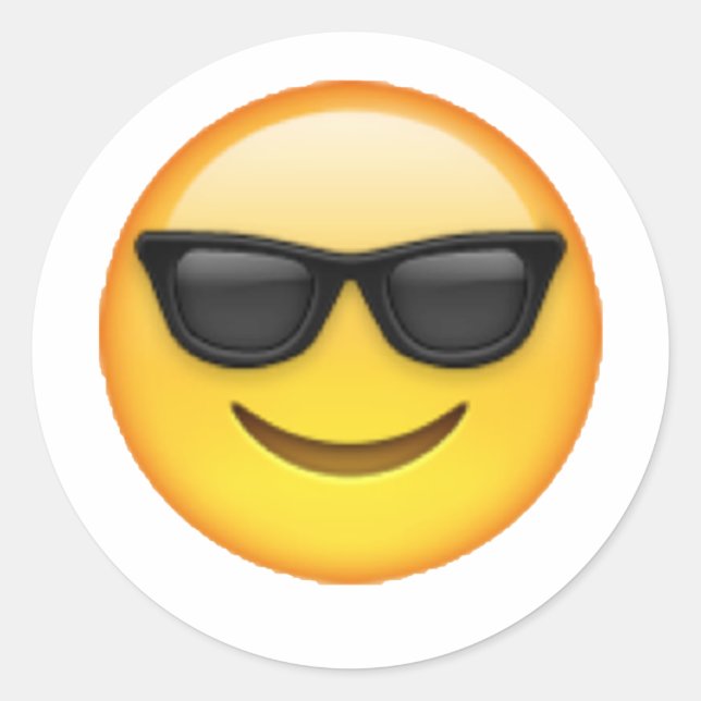Adesivo Óculos solares - Emoji (Frente)