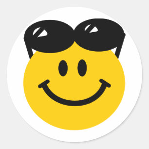 Adesivo Óculos solares tocados em cima da face da cabeça