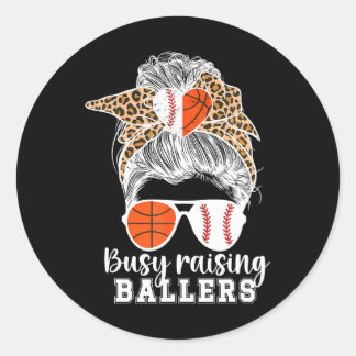 Adesivo Ocupada Raising Ballers Baseball Basball Mãe de