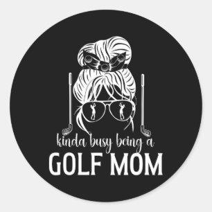 Adesivo Ocupado Sendo Uma Mãe De Golfe De Um Jogador De Go