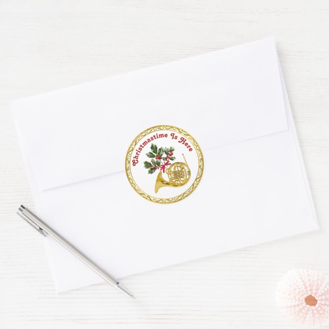 Adesivo Ode ao Balé Quebra-Nozes Trompa Francesa (Envelope)