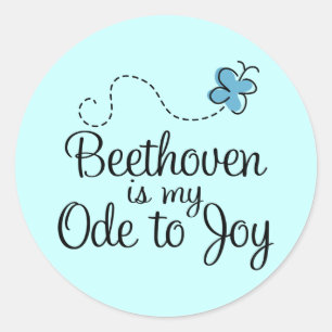 Adesivo Ode para Joy Beethoven Sticker