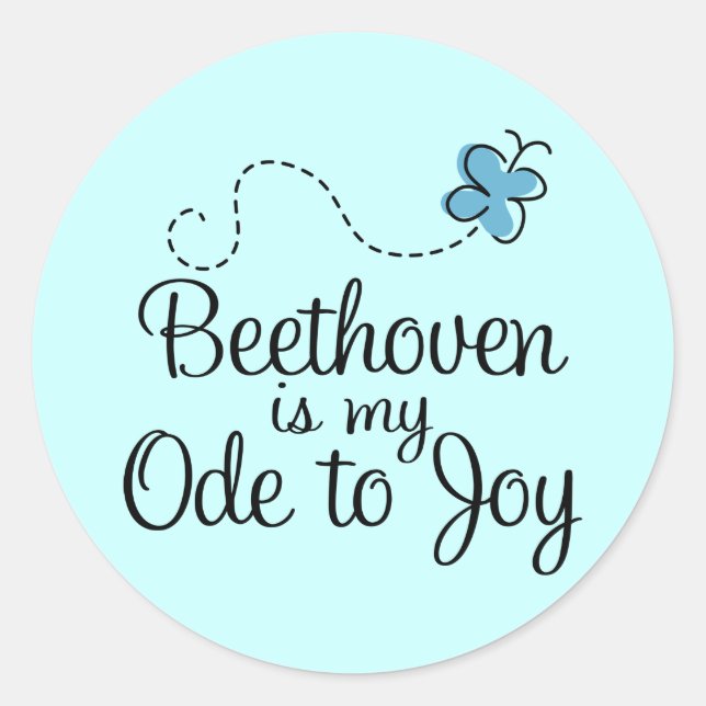 Adesivo Ode para Joy Beethoven Sticker (Frente)
