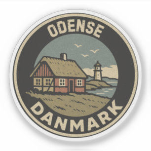 Adesivo Odense, Dinamarca Danmark 