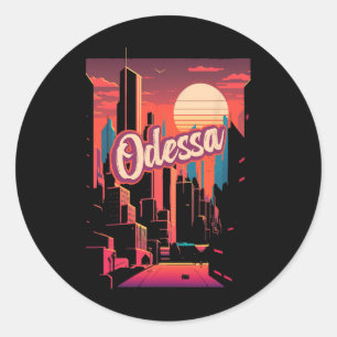 Adesivo Odessa Retro Ucrânia Vintage Odessita Viagem Tr