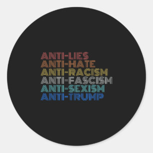 Adesivo Ódio Anti Trump Mentiras Racismo Fascismo Ismo Res