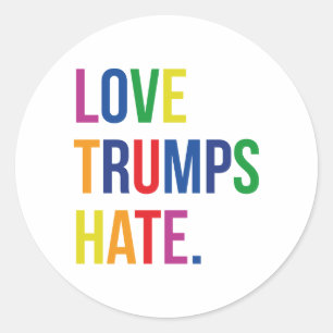 Adesivo Ódio dos trunfos do amor de GLBT
