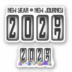 Adesivo Odômetro de Ano Novo de 2027
