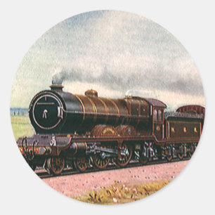 Adesivo Oeste Americano Vintage, Trem da Fronteira Ocident