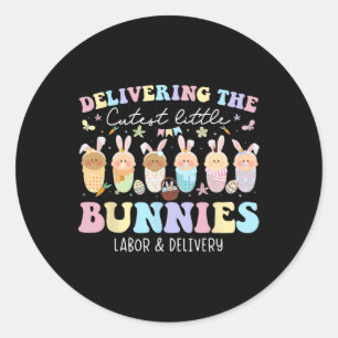 Adesivo Oferecendo A Mão De Obra Páscoa De Bunnies Mais Ju