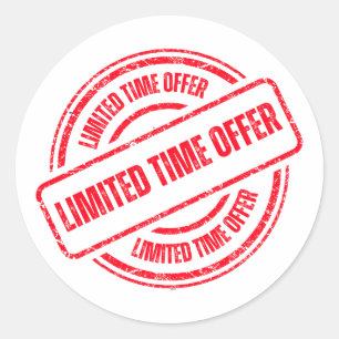 Adesivo Oferta de tempo limitada