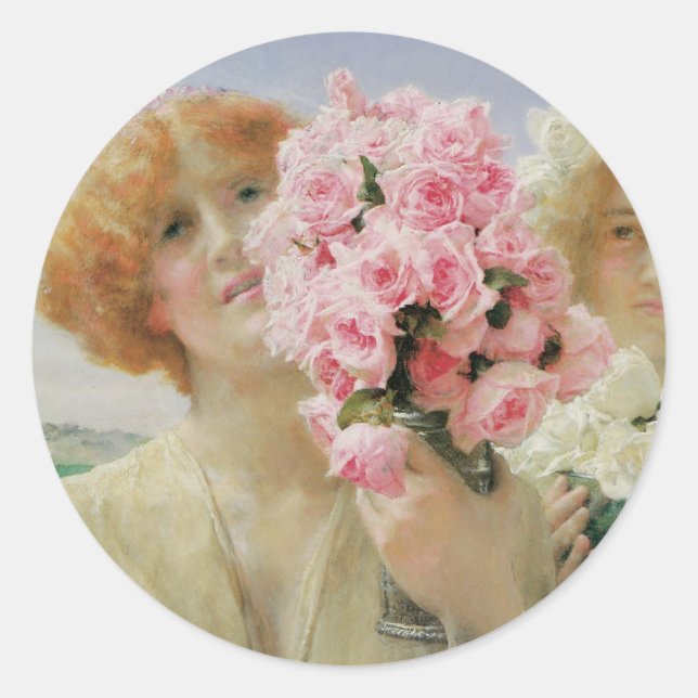 Adesivo Oferta de Verão de Sir Lawrence Alma-Tadema (Frente)