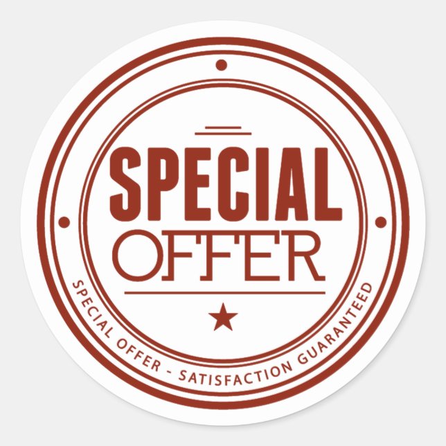 Adesivo Oferta especial (Frente)