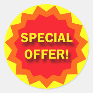 ADESIVO OFERTA ESPECIAL - SINAL DE VAREJO