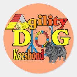 Adesivo Ofertas de agilidade de Keeshond