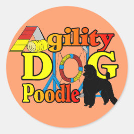 Adesivo Ofertas de Agilidade de Poodle