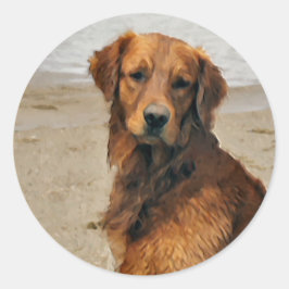 Adesivo Ofertas de Arte para ouros Retriever