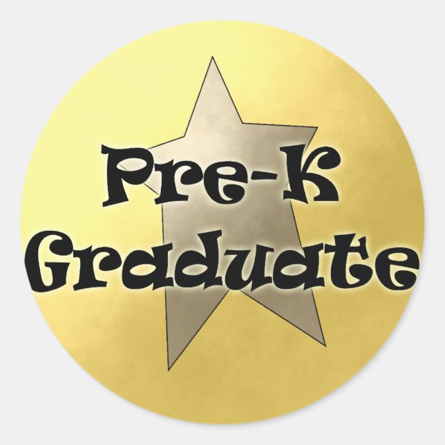 Adesivo Ofertas de Graduação Pré-K (Frente)