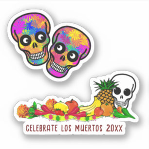 Adesivo Ofertas Para O Dia De Los Muertos