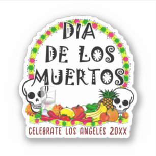 Adesivo Ofertas Para O Dia De Los Muertos
