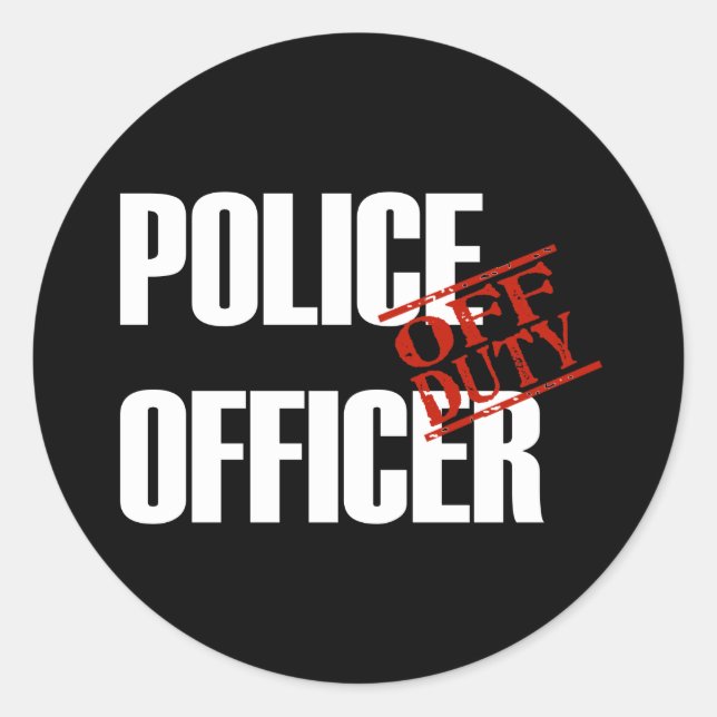 ADESIVO OFF-DUTY POLICIAL DARK (Frente)