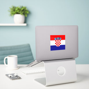 Adesivo Oficial da Bandeira da Croácia Nacional