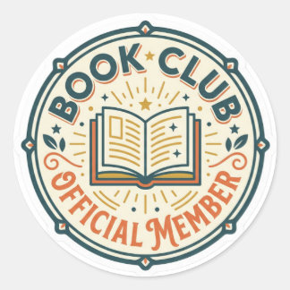 Adesivo Oficial de Membro do Clube do Livro Retro