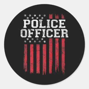 Adesivo Oficial de Polícia Americano Flag Usa Patriótico
