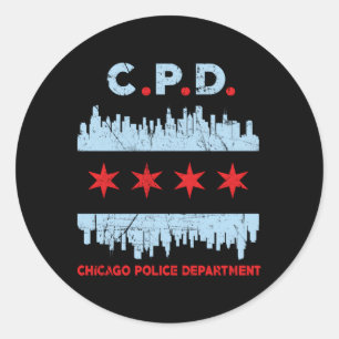 Adesivo Oficial de Polícia de Chicago