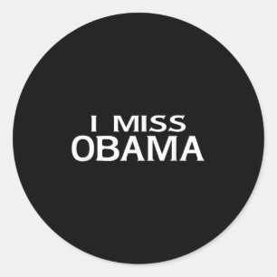 Adesivo Oficial I Miss Barack Obama T Shirt- Mens, Mulhere