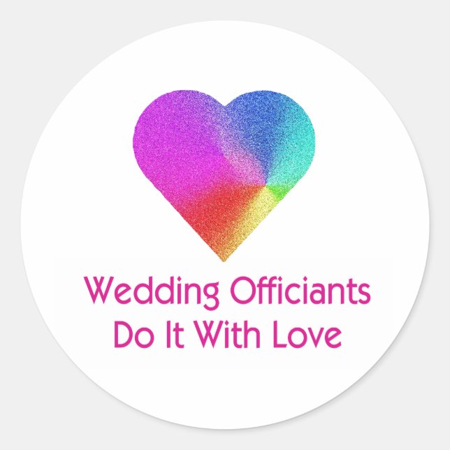 Adesivo Oficientes De Casamento Fazem Isso Com Amor (Frente)
