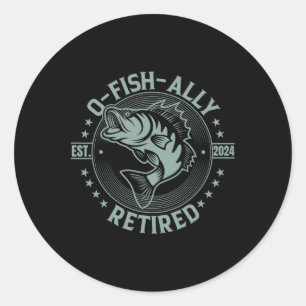 Adesivo Ofishally Aposentado Pesca 2024 O-fish-ally Aposen