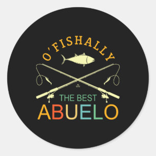Adesivo Ofishally O Melhor Abuelo Vintage Pesca Avô