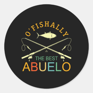 Adesivo Ofishally O Melhor Abuelo Vintage Pesca Avô
