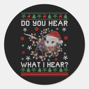 Adesivo Ogambm Christmas Você Ouve O Que Eu Ouço Xmas Opo