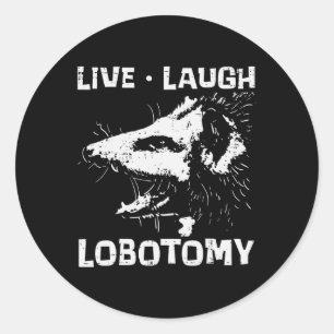 Adesivo Ogambm Live Love Lobotomy Possum Street Trash Cat