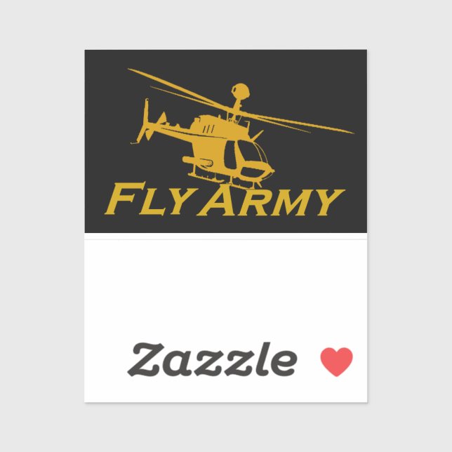 Adesivo OH58 Kiowa Warrior Fly Army Sticker (Folha)