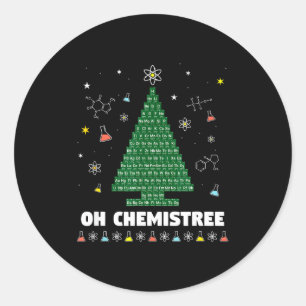 Adesivo Oh Árvore Química Tabela Periódica Química Natal T