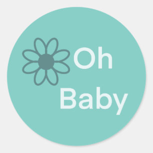 Adesivo Oh Baby Blue Floral Daisy