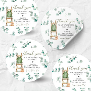 Adesivo Oh Baby Boho Eucalyptus Chá de fraldas