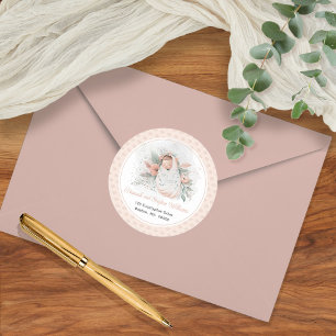 Adesivo Oh Baby Floral Girl Chá de fraldas