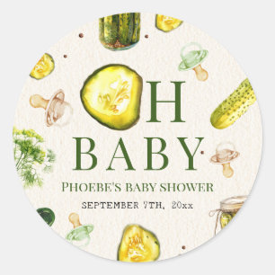 Adesivo Oh Baby Pickles + Chupetas Chá de Bebê Neutro
