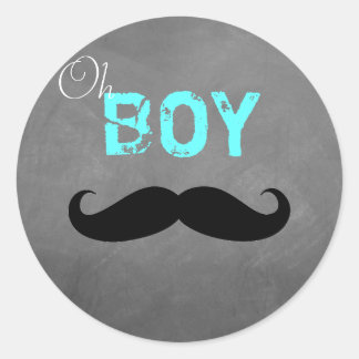 Adesivo Oh Boy Mustache Sticker