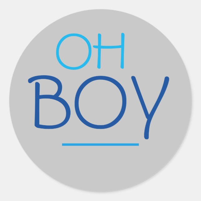 Adesivo Oh Boy Sticker (Frente)