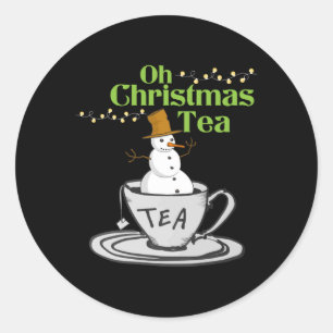 Adesivo Oh Chá de Natal - Feriado do Tea Lover Xmas