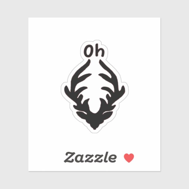 Adesivo Oh Deer Artistic Clean Style  (Folha)